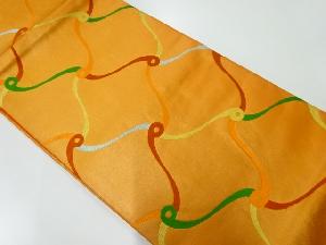 アンティーク 変わり格子模様織出し袋帯(材料)